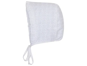 MP solhat hvid med broderi og UV50+